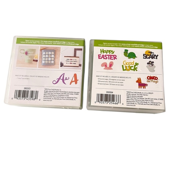 6 Cricut Cartridges Everyday Fonts Monogram Motifs Fantastic Fonts Critter 2 - Picture 12 of 13